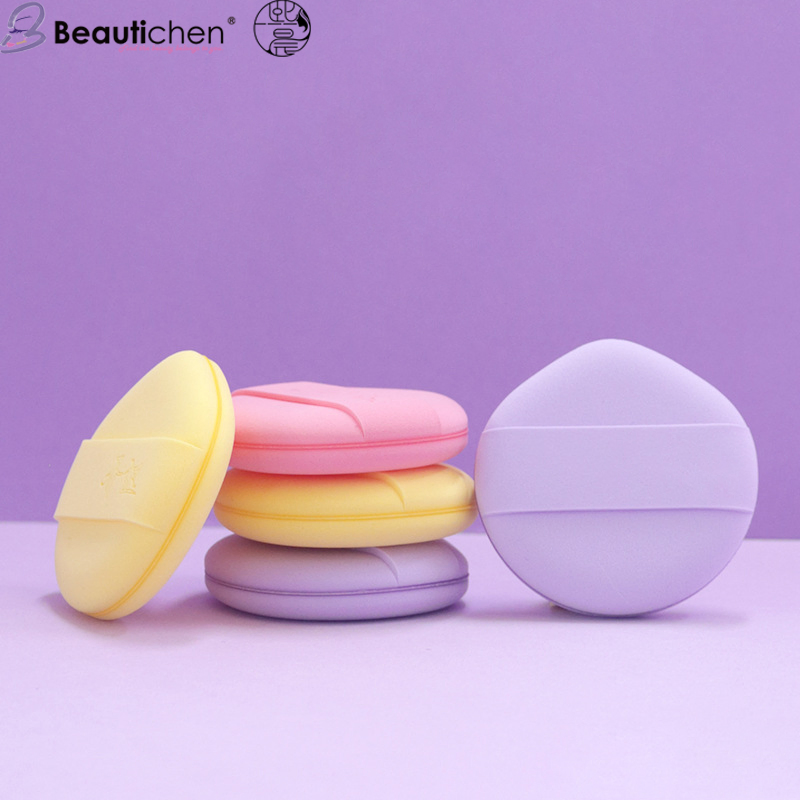 Beautichen Purple Dual-Side Rubycell Puff - Chubby Air Cushion Makeup Tool with Marshmallow Texture