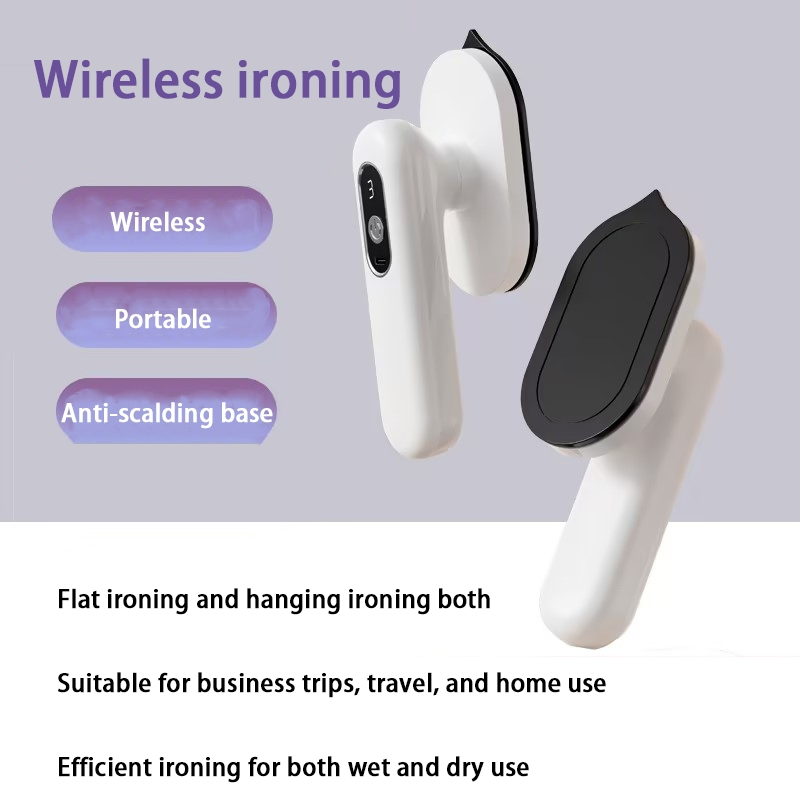 Cordless Portable Iron Handheld Portable Steam Iron with Wireless