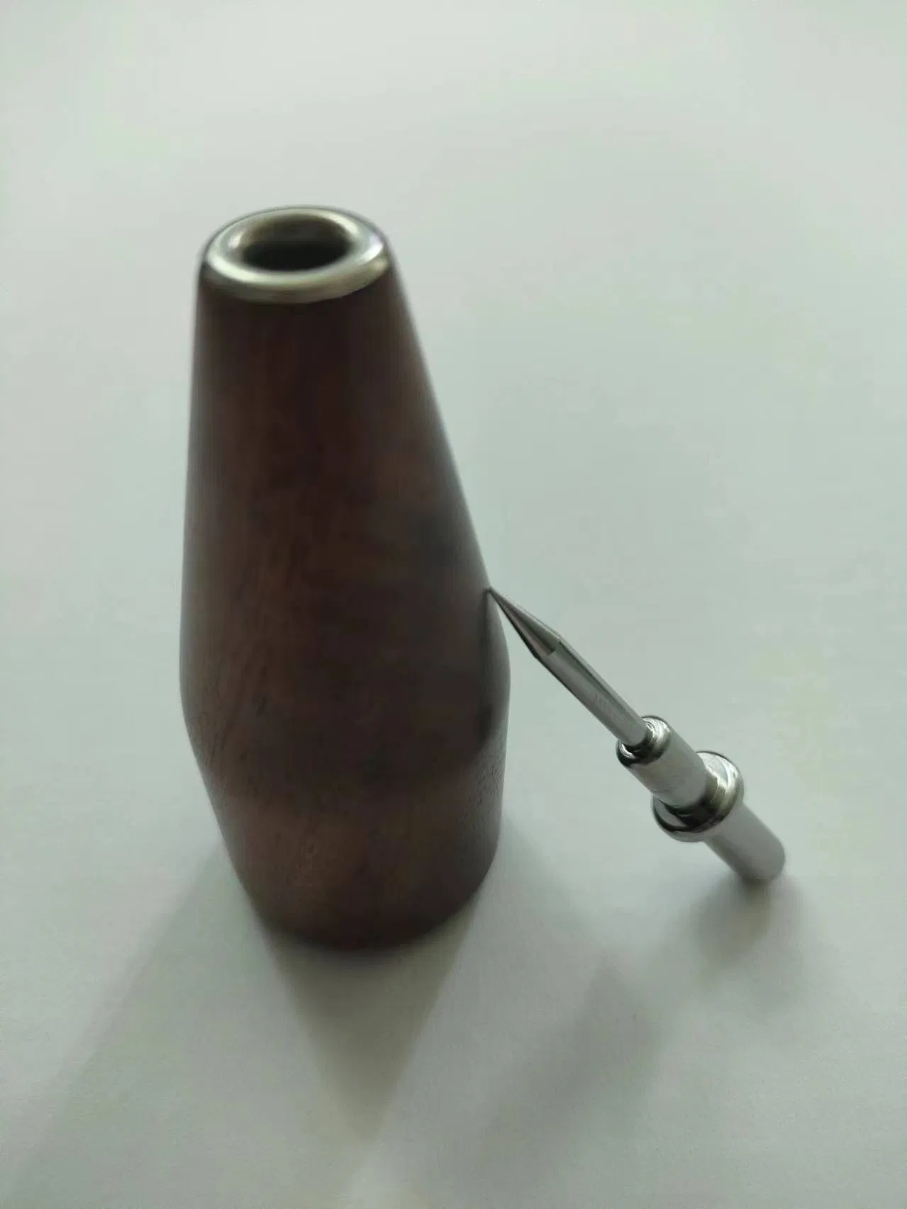 Custom Rosewood Cigar Holder Gift Box Set with Stainless Steel #304 Pin and Laser Engraving Logo