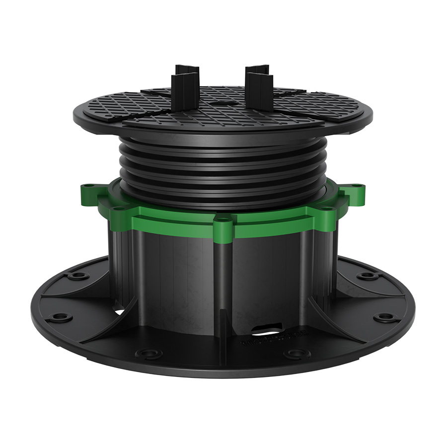 Raised Outdoor Flooring Decking Self Leveling Plastic Pedestal Support