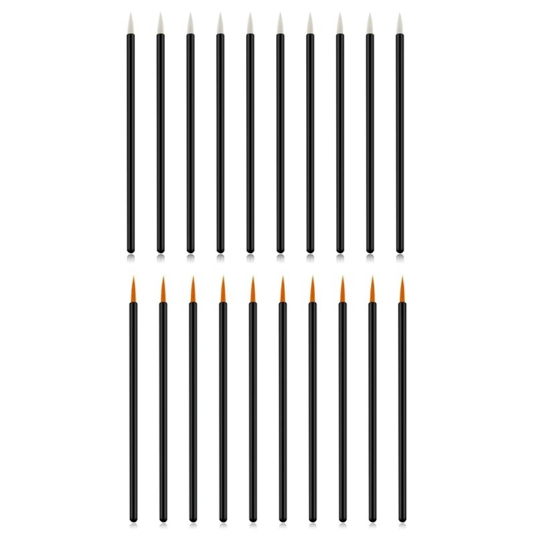 50PCS Disposable Eyeliner Brush Applicator Cosmetic Eye Wands Makeup Tool