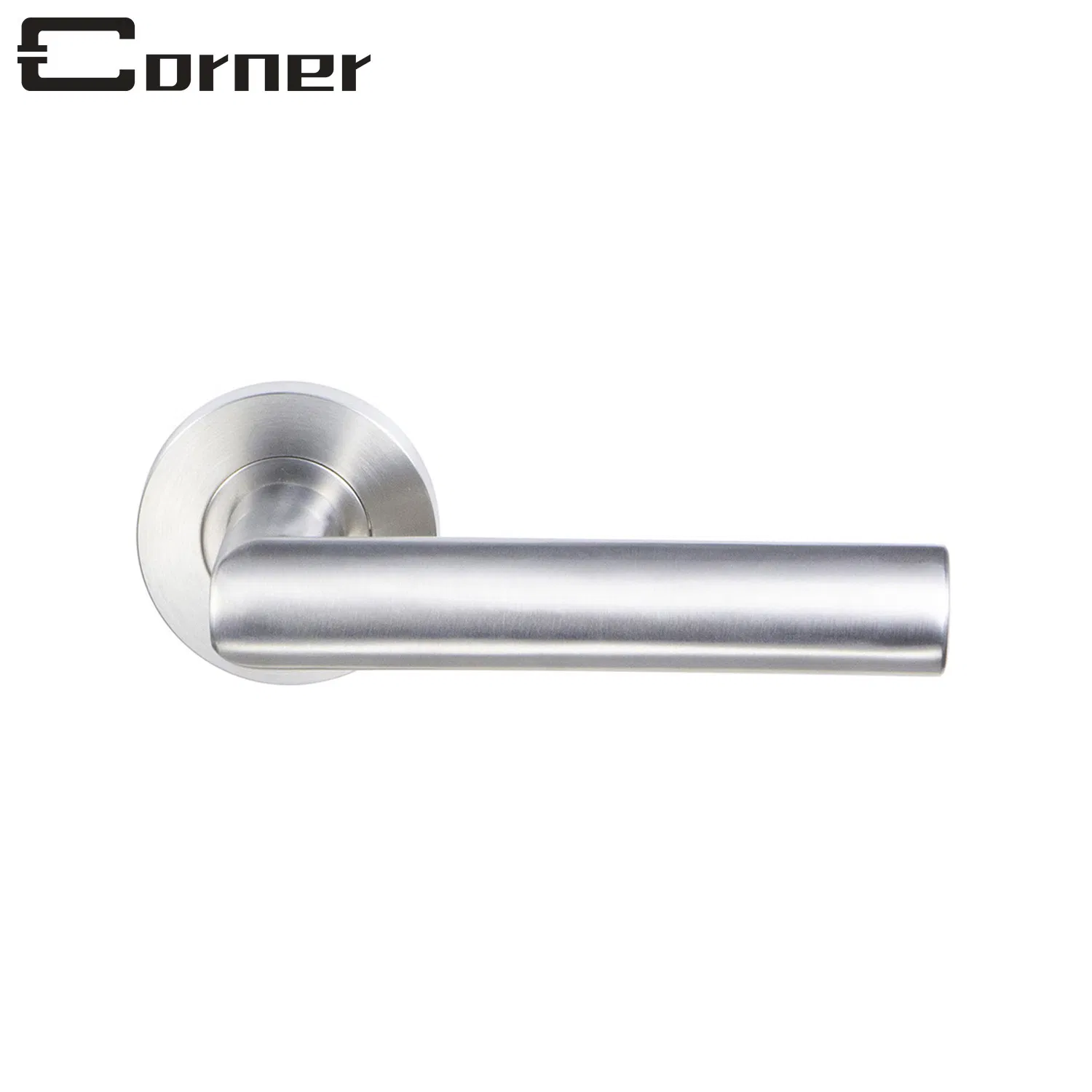Modern Style Right Angle 304 Stainless Steel Bedroom Door Lever Handle