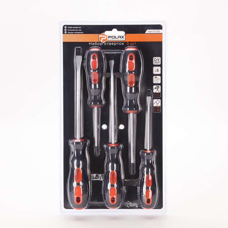 TPR and PP Handle Screwdriver Set - 13-Piece Kit