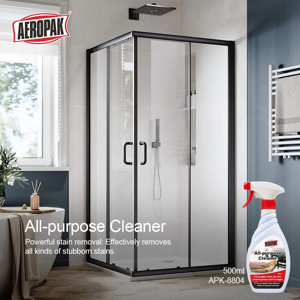 Aeropak 500ml Bottle Household Glass Streak Free Cleaning Tile Descaling Cleaning Spray Cleaner for Removing Stains Cleaning Heavy Grease
