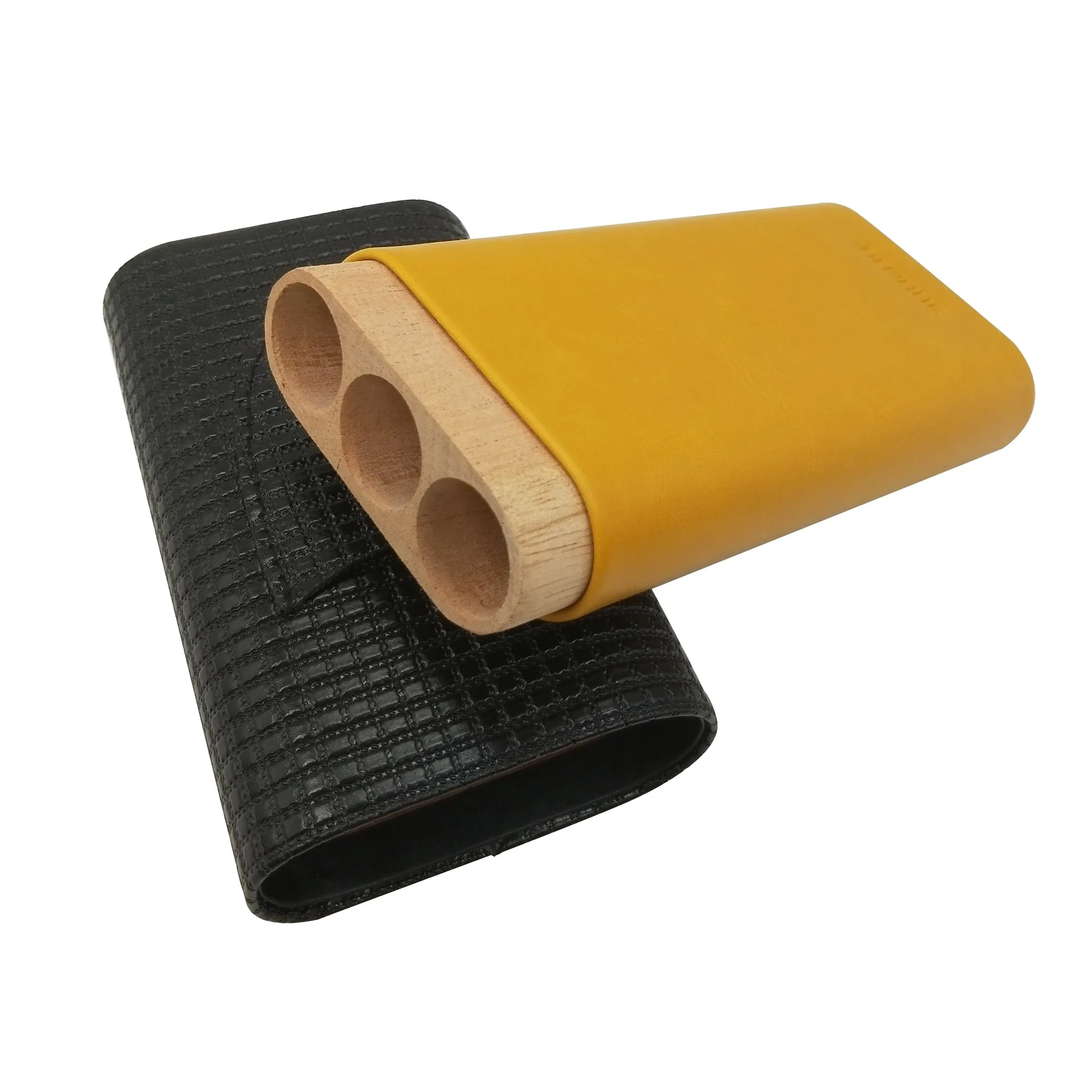 Elegant PU Leather Cigar Humidor Gift Box for Aficionados