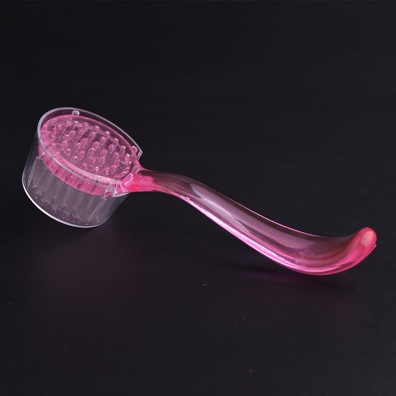 Nail Beauty Tools Plastic Long Handle Round Head Nail Dust Cleaning Brush Manicure Pedicure Nail Art Brush