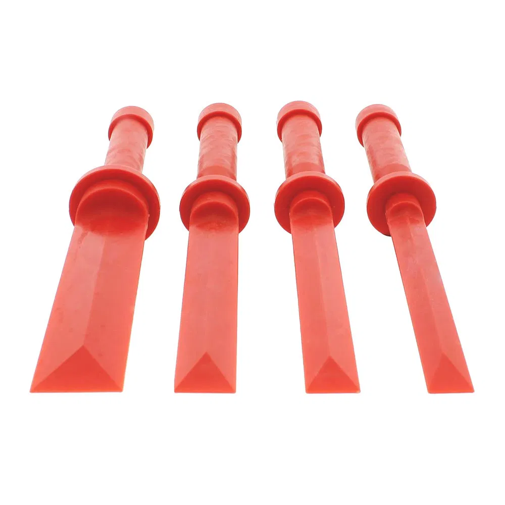 Remover Tool Kit Plastic Chisel Scraper 4-Piece Set of 3/4in, 7/8in, 1in, 1-1/2in Removal Tool Kit