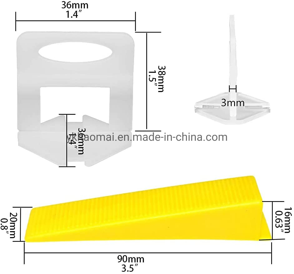 Tile Leveling System Tiles Leveler Spacers Clips Wedges for Tile and Stone Installation