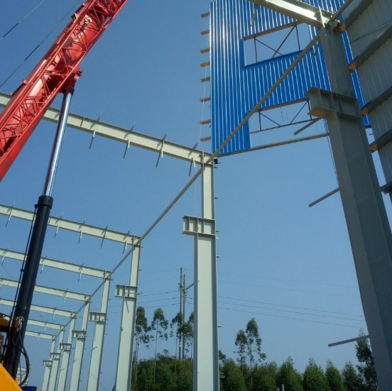 Bolt Connection Structural Steel I Beam/H Profile Steel Columns Manufacturer