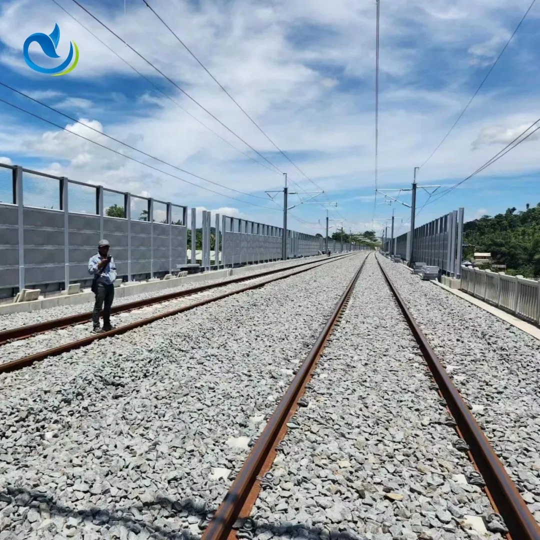Arris Water Resistance Railway Sound Absorb Metal Noise Barrier