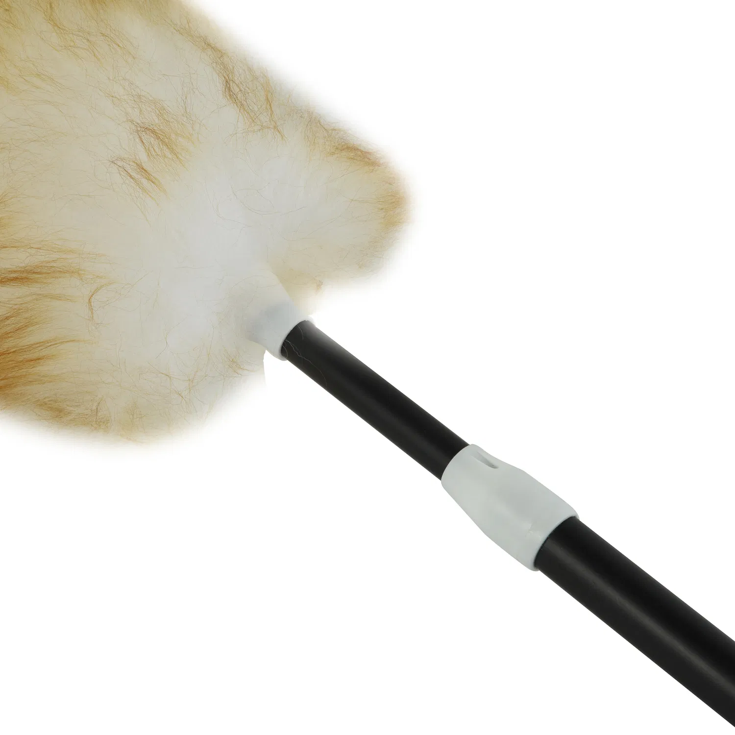 Esun Lambswool Duster Soft Fluffy Wool Duster with Wooden Handle Anti Static Cleaning Duster Brush Duster