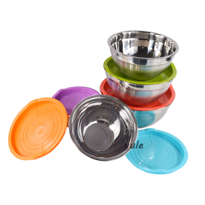 Professional Kitchen with Scale for Salad Bread Pastries Cake Stainless Steel Round Mixing Bowl