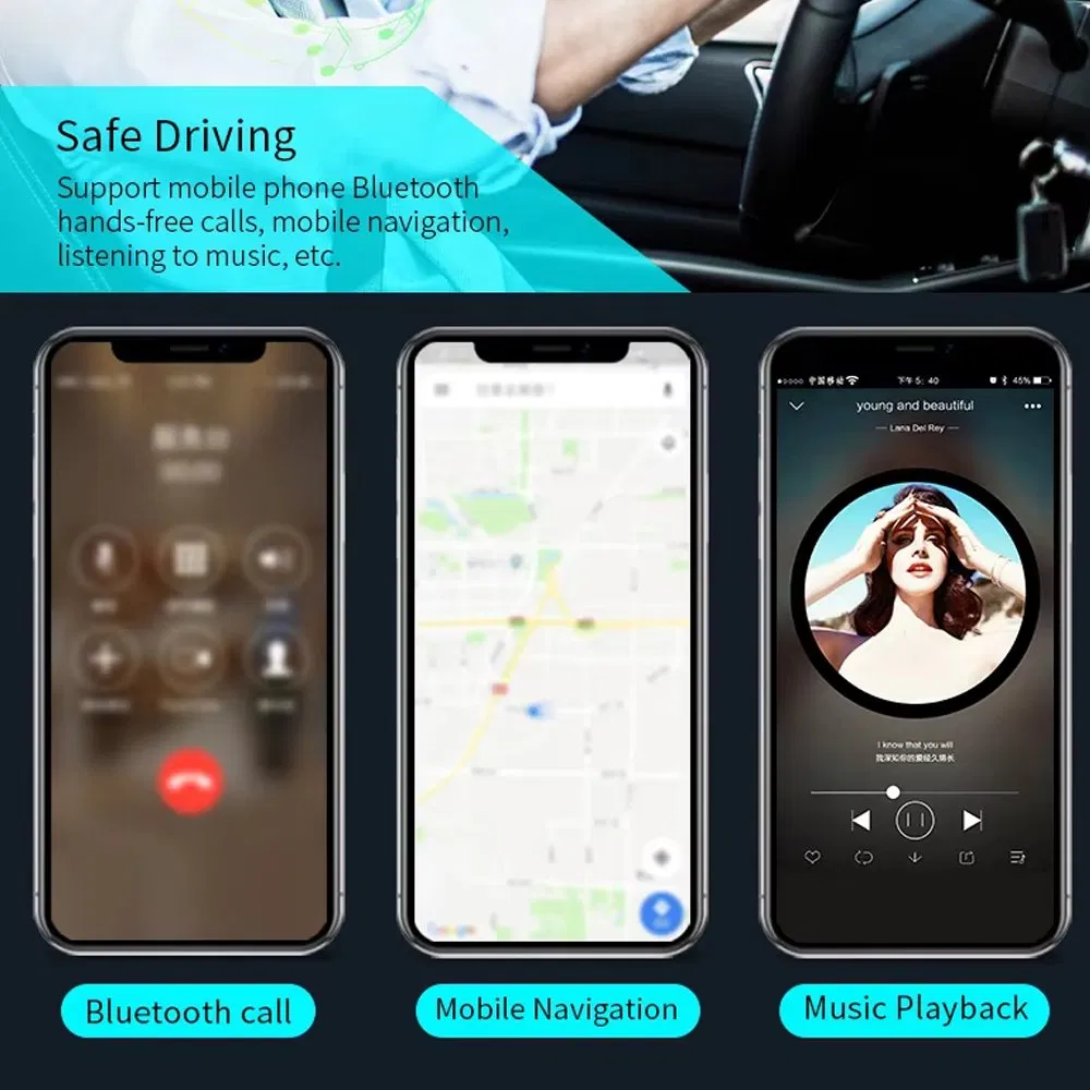 Bluetooth 5.3 адаптер 2-в-1 для авто (передатчик и приемник)