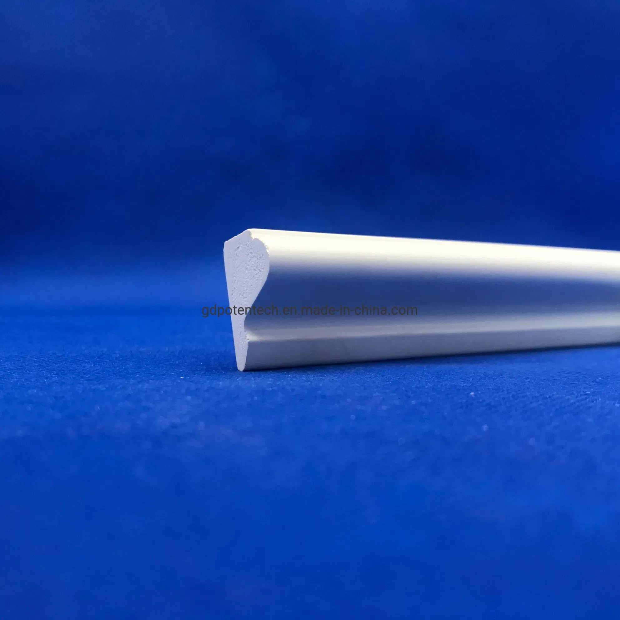 Waterproof Interior Exterior PVC Base Cap Moulding Profile for House Decoration