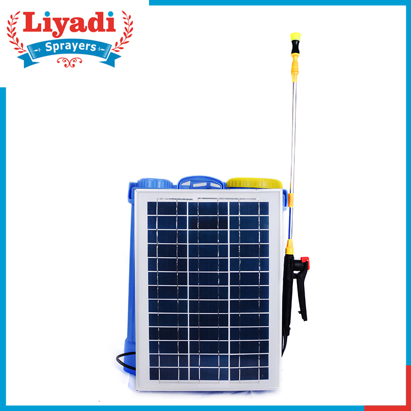 Factory Manufacturer Solar Power Charger Electric Battery Backpack Sprayer Pump