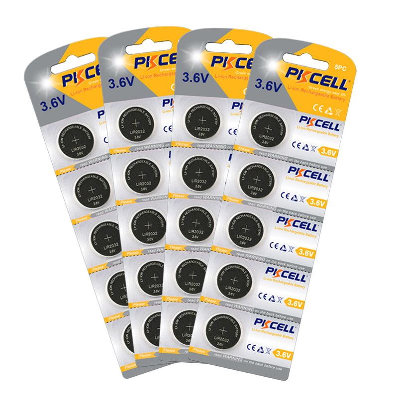 Аккумуляторная батарейка PKCell LIR2032 3.6V