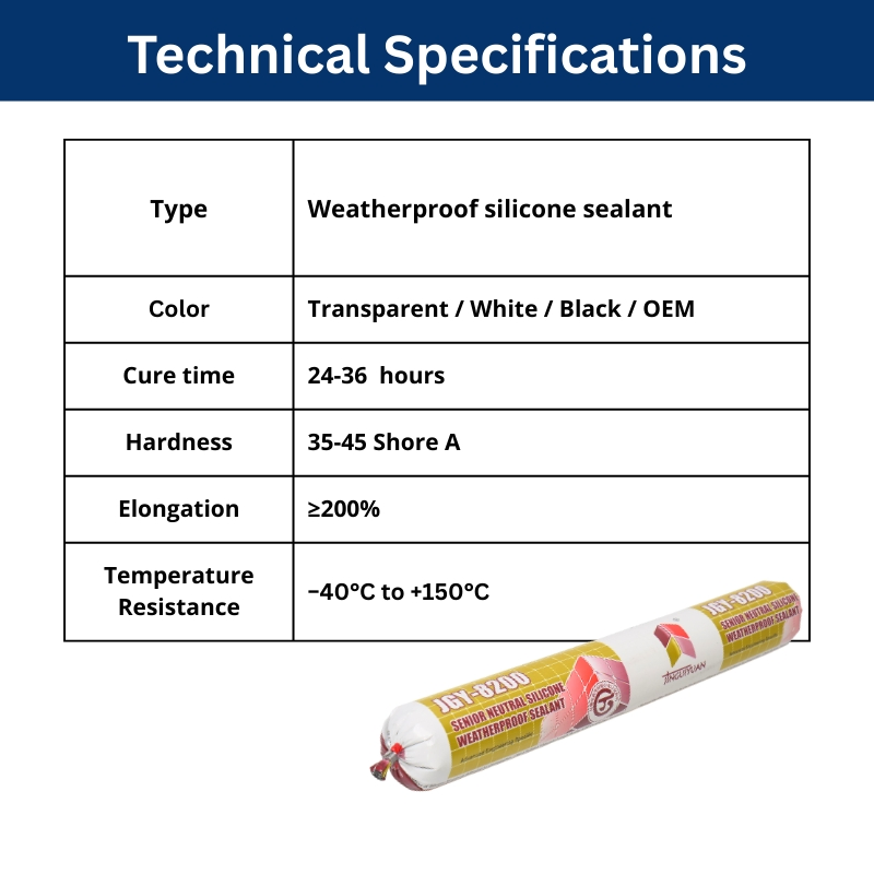Topsen 8200 Silicone Sealant Supplier Free Sample of High-Strength Weatherproof Sealant From China
