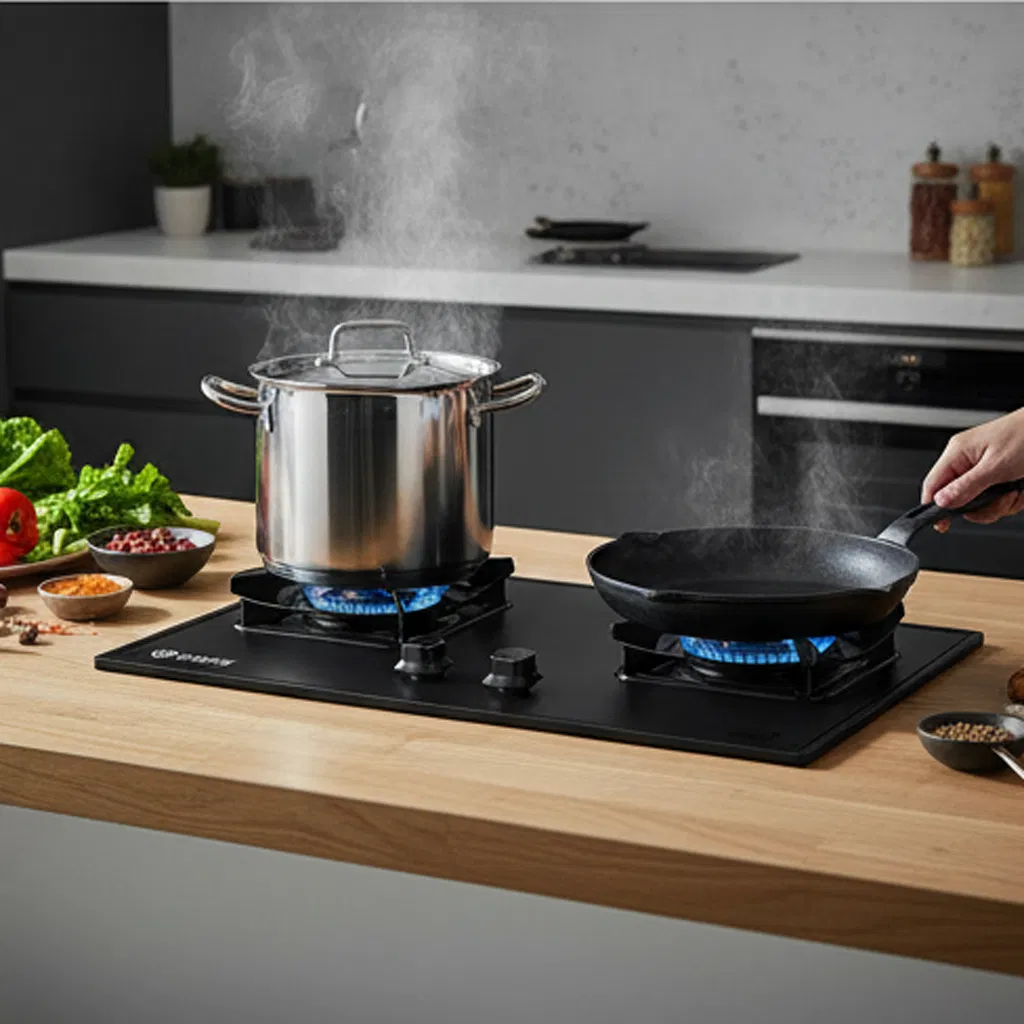 Premium Gas Stove with High Heat Load and Exclusive Back Cover