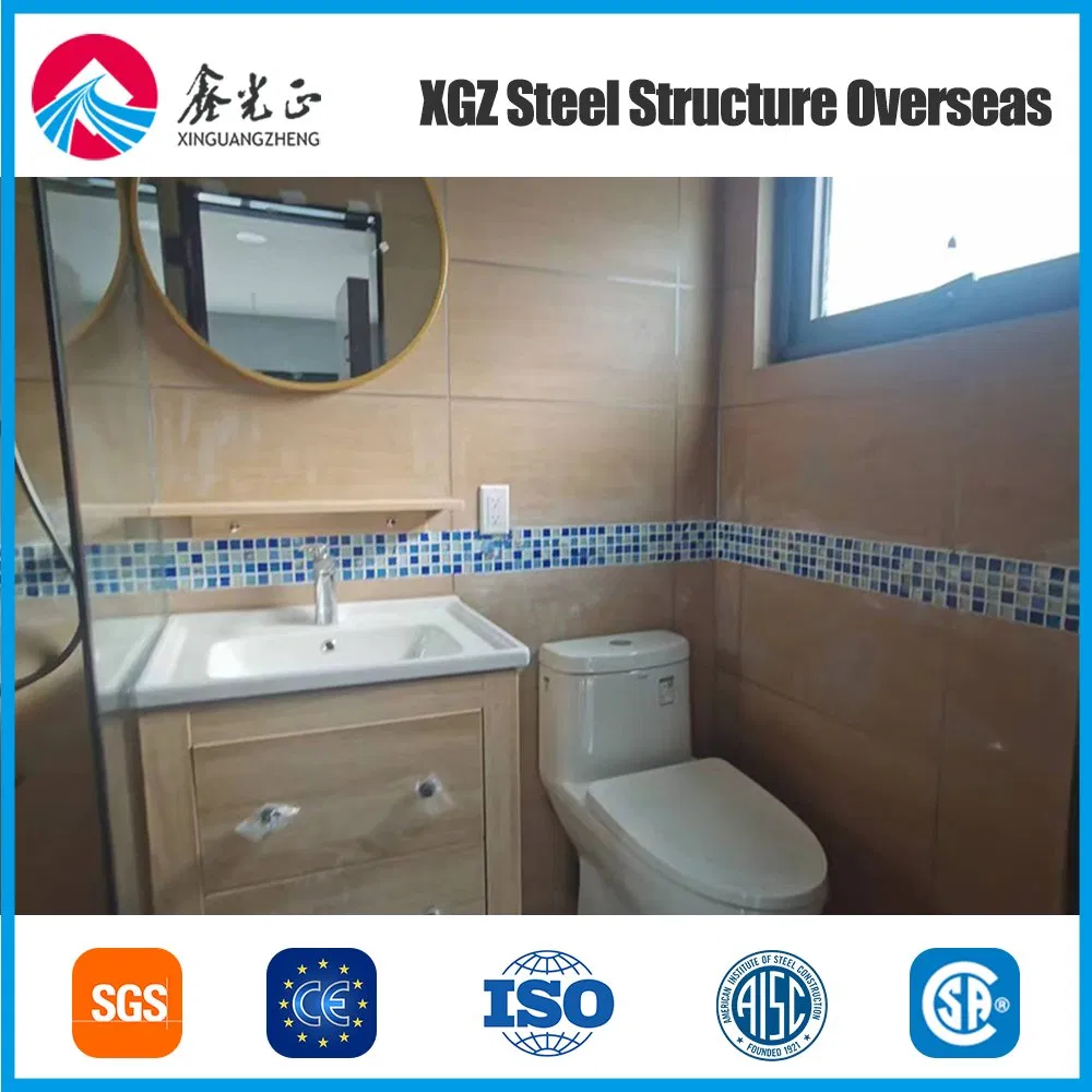 Portable Blue Modular House Container-House with Unique Steel Structure