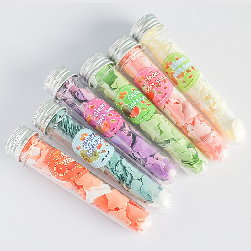 Travel Disposable Soap Slice Test Tube Type Portable Protection and Disinfection Mini Soap Paper