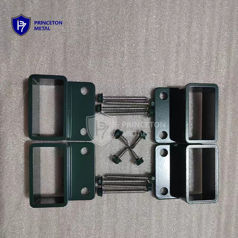 50*25 Cast Aluminum Bracket for Tubular Picket Fence Railing Gate