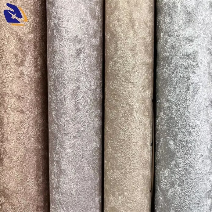 Metallic Flower Embossed PVC Decorative Film for MDF UV Board Interior