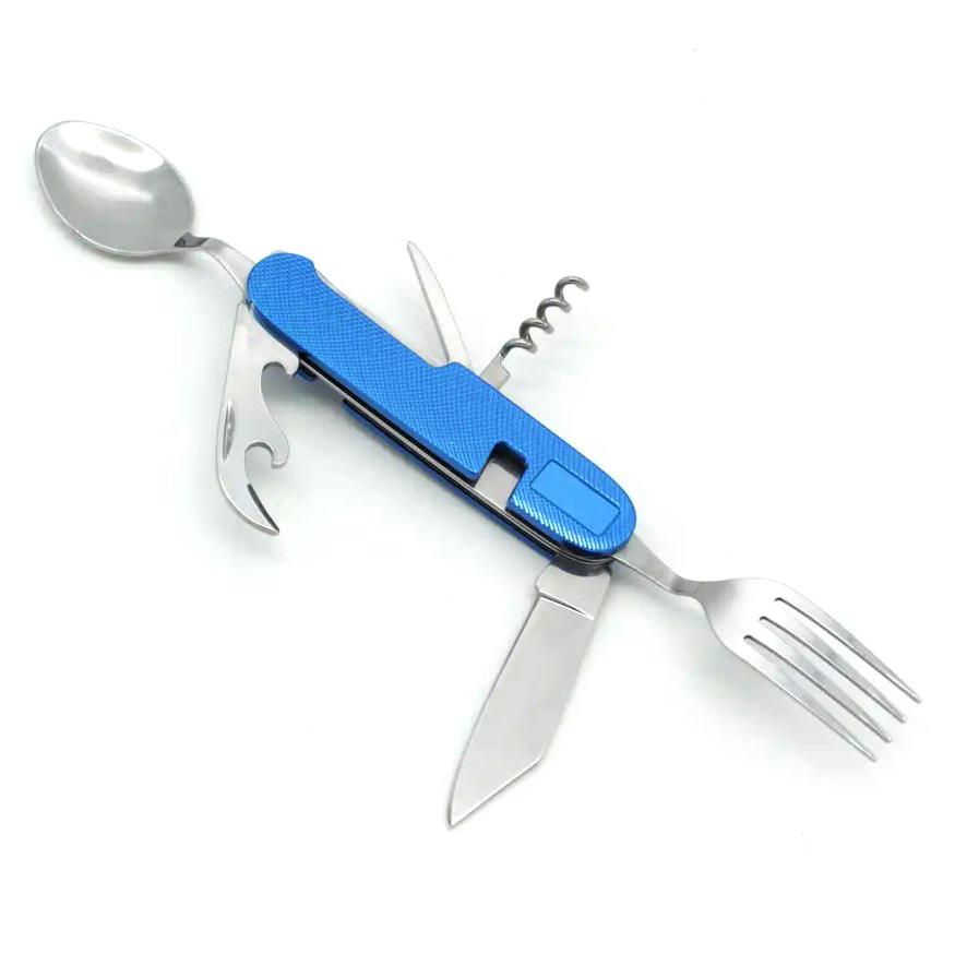 Portable Stainless Steel Flatware Spoon Fork for Picnic Hiking Travel