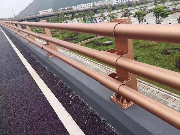Easy Installation Powder Coating Crash Barrier Galvanized Steel Pipe Guardrail for Highway and Bridge