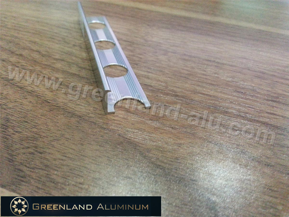 Bright Silver L Shape Tile Trim for 8mm, 10mm, 12mm Tile