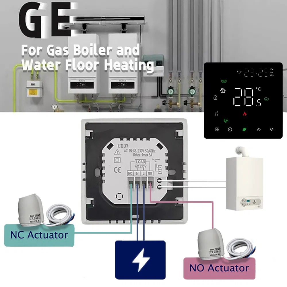 WiFi Smart Floor Heating Thermostat Touch Screen Programmable