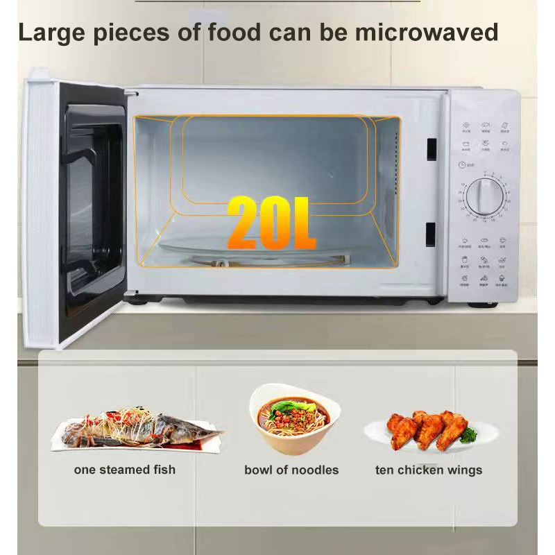 Electric Digital Mechanical Control High Quality Table Top Microwave Oven for Home