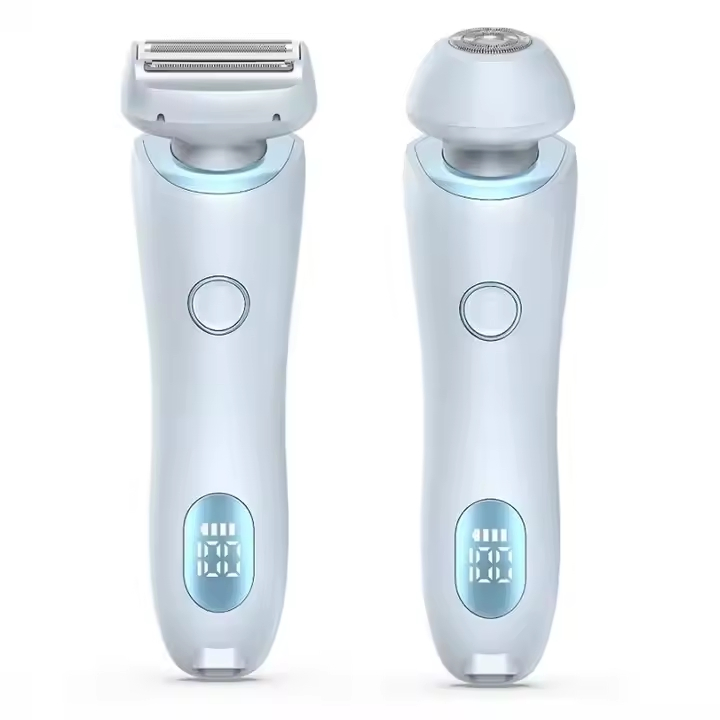 2-in-1 Electric Lady Shaver with LED Display for Smooth Skin