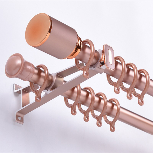 Color Powder Coated Extrusion Aluminum Curtain Rod Pole