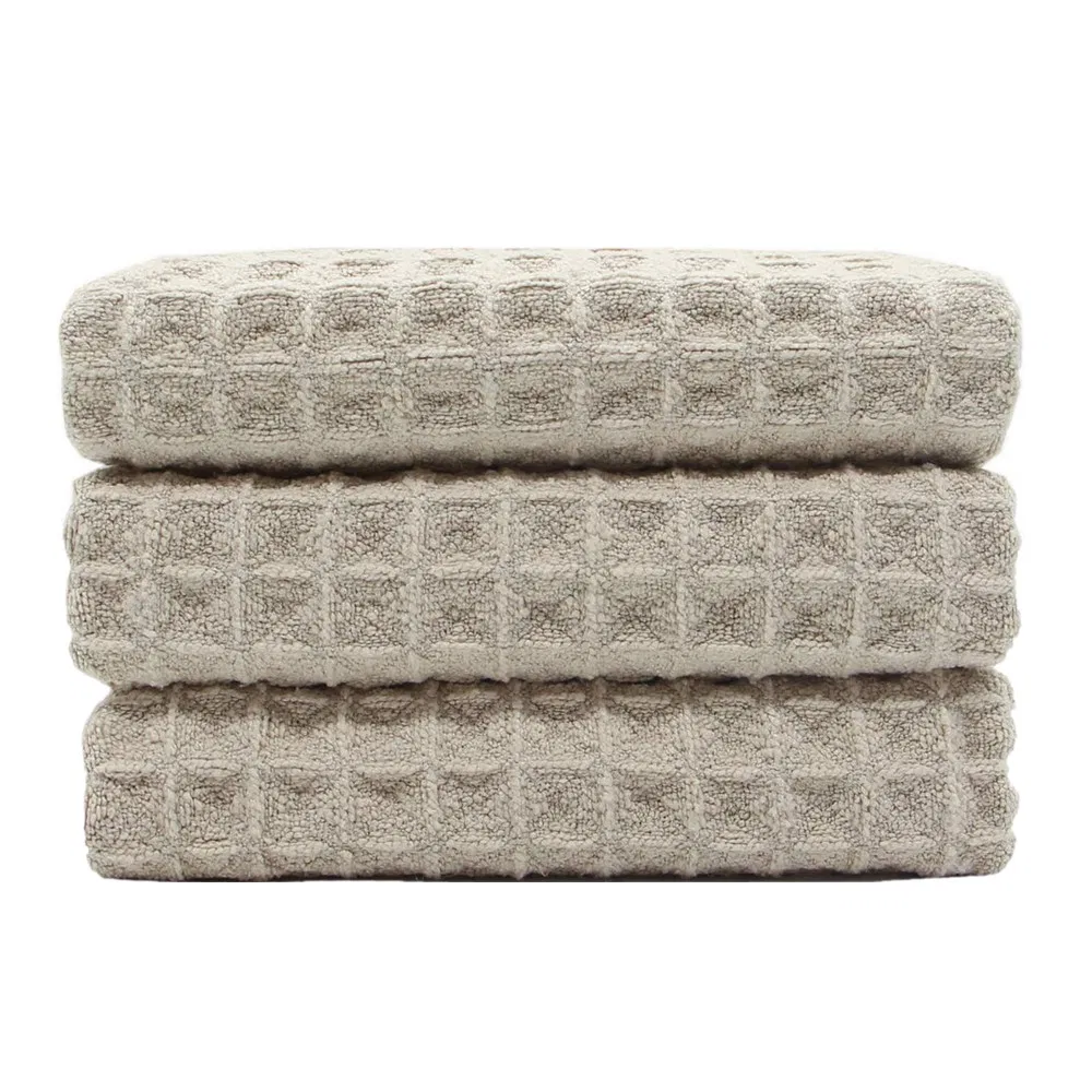 Customized Super Absorbent Microfiber Waffle Weave Kitchen Dishcloth Cleaning Towels