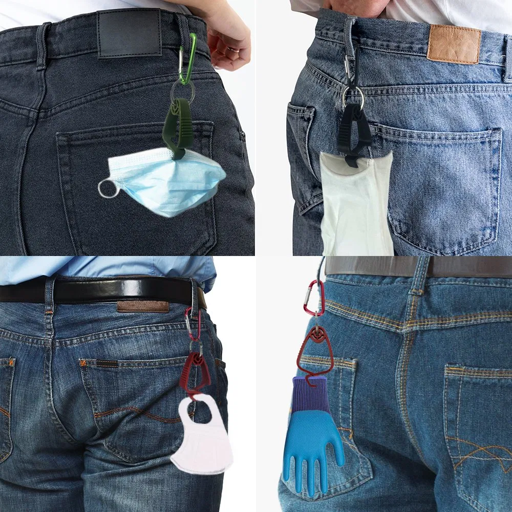 Construction Glove Clip with Carabiner Hook Work Safety Clip Glove Keeper