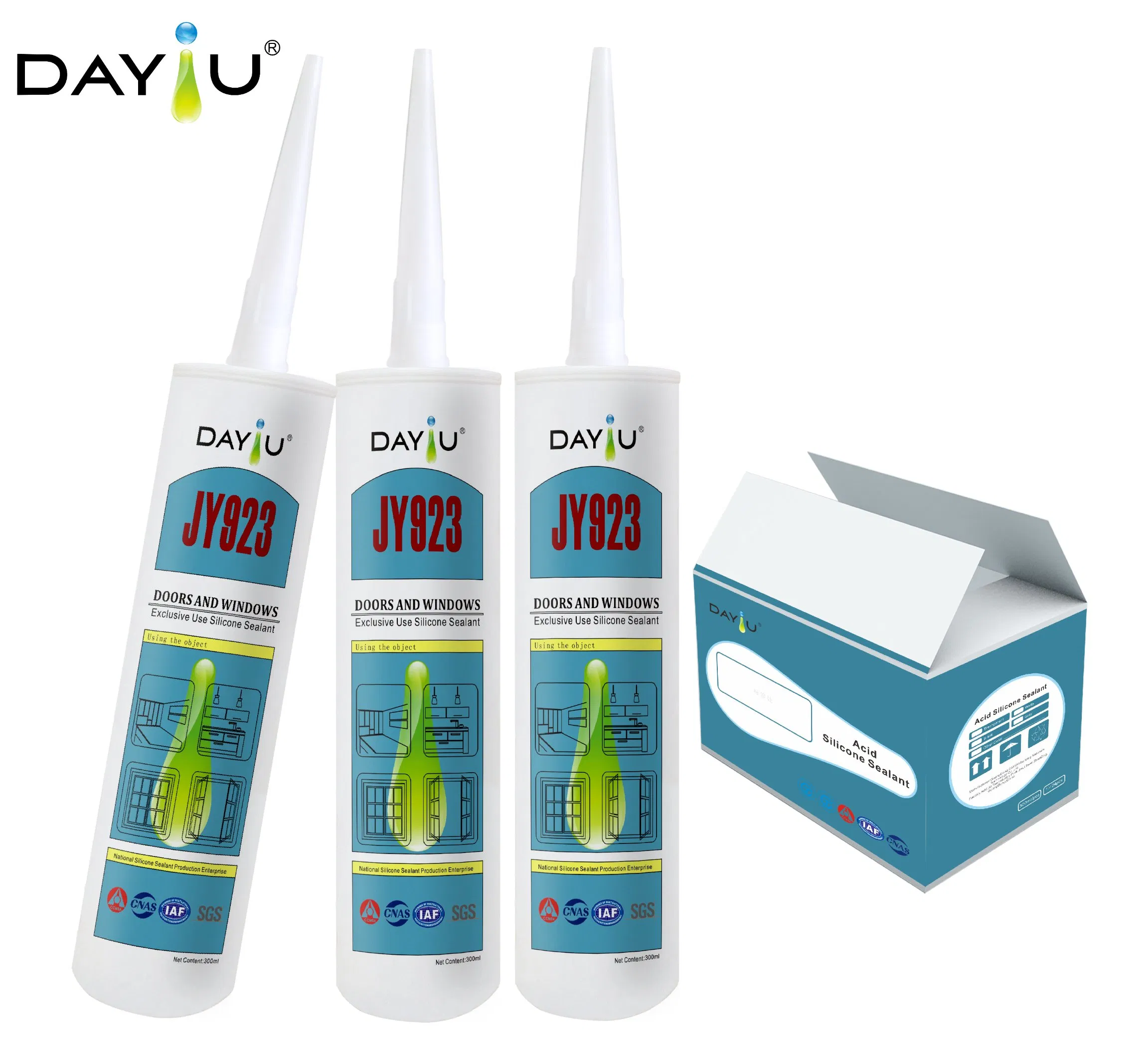Neutral Cure Anti-Mildew Weatherproofing Silicone Sealant for Aluminium Window and Door Curtain Wall