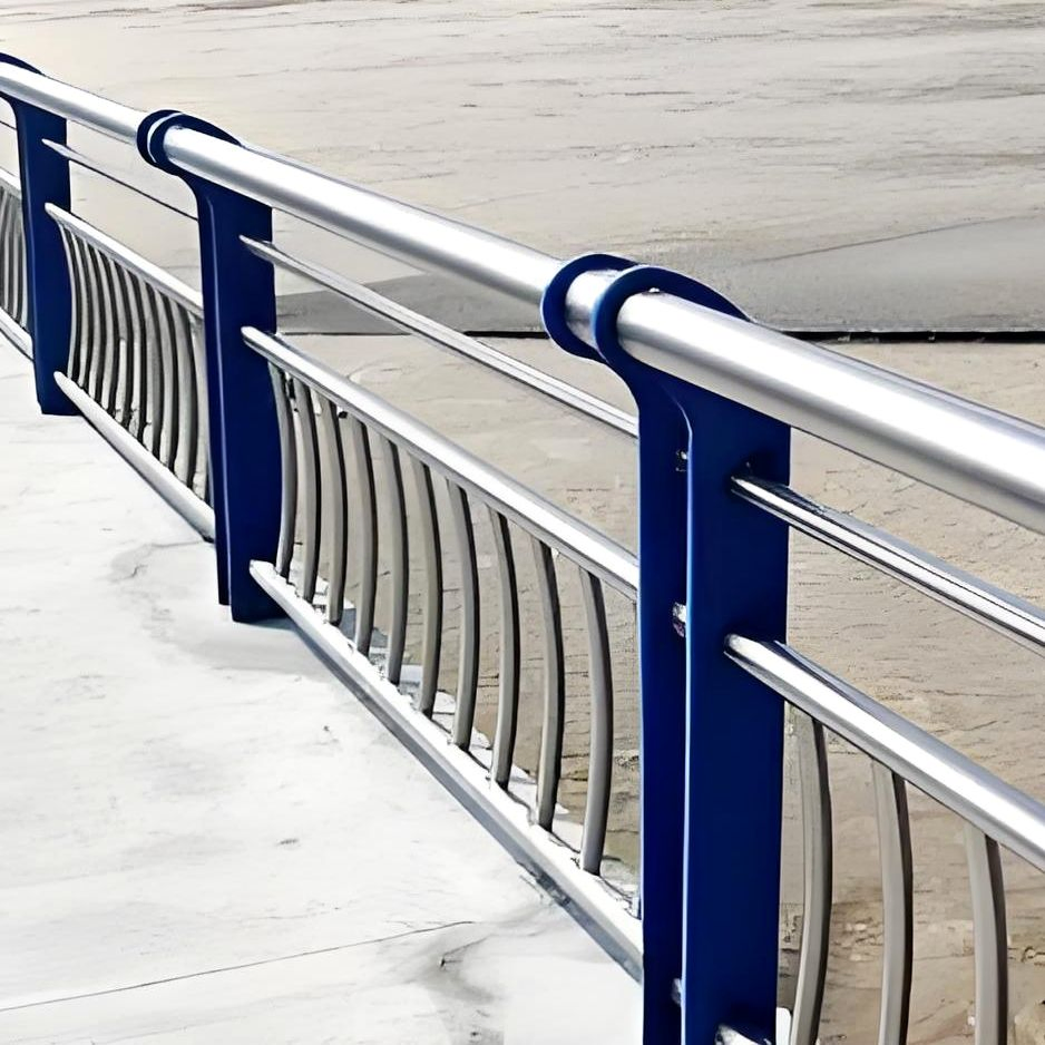 Stainless Steel Curved Design Safety Guardrail for Bridge & Municipal Outdoor Projects