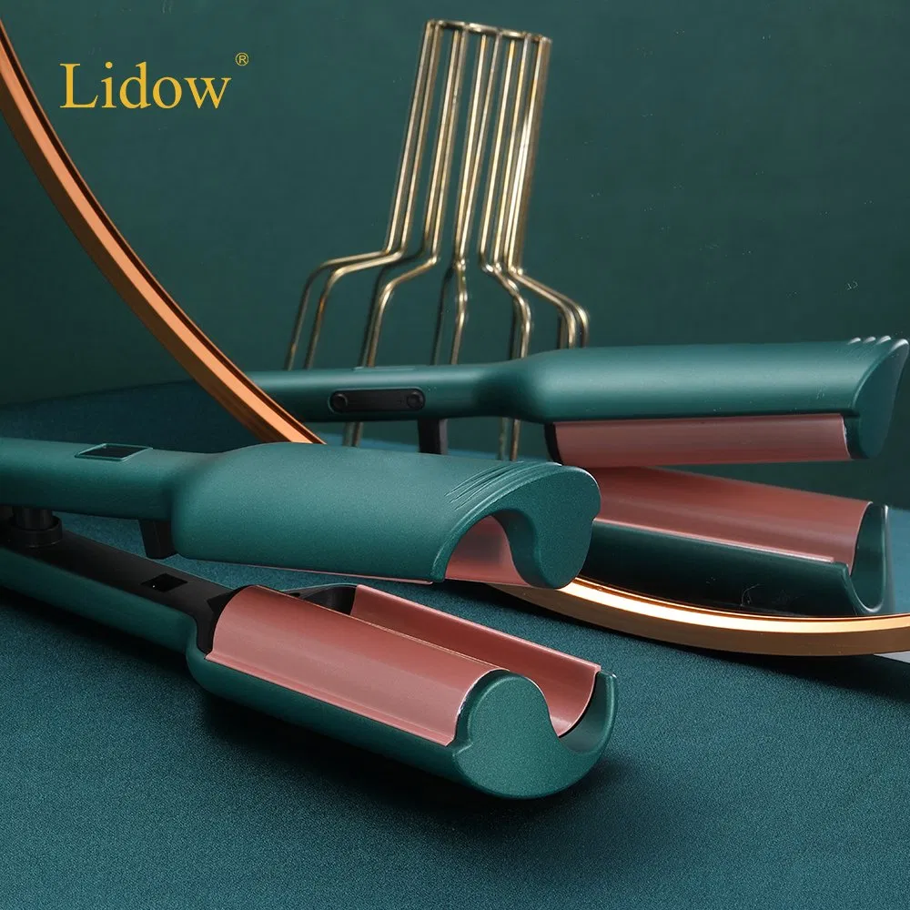 Lidow Private Label Professional Hair Straightener Hair Waver Mermaid Hair Curler Ceramic Wave Curling Iron Rolls Crimper