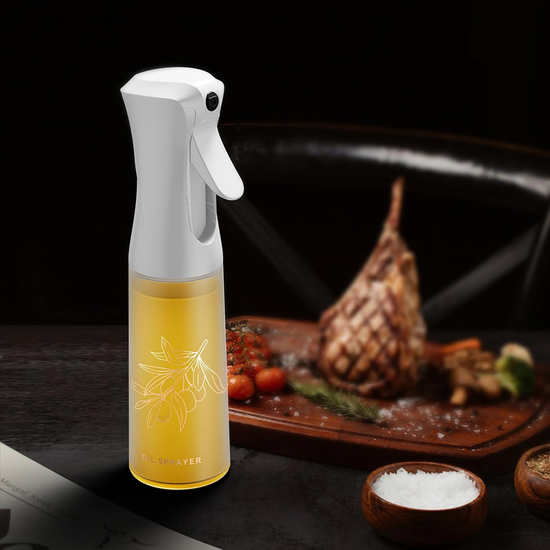 Ds-2650 Oil Sprayer for Cooking 7 Oz Glass Olive Oil Sprayer with Portion Control Cooking Oil Spray Bottle Kitchen Gadgets for Air Fryer, Salad, Cooking