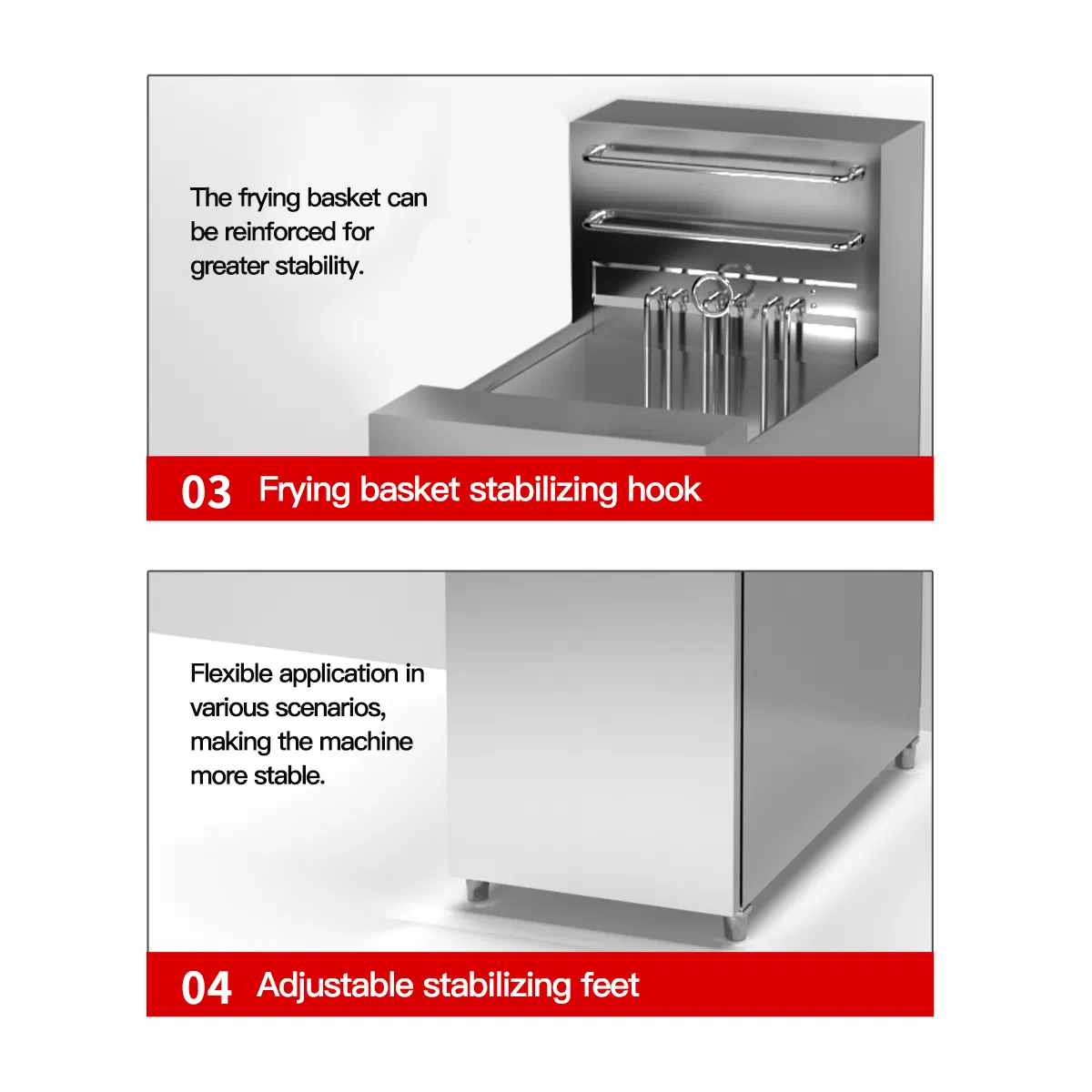 Professional Commercial Fried Chicken and French Fries Fryer Industrial Fryer