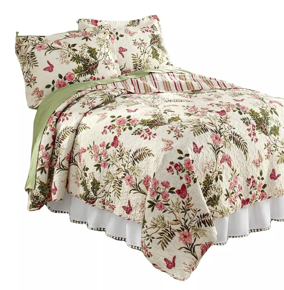 Quilting Fabrics Microfiber Fabric Quilted Comforter Bedspread Quilt