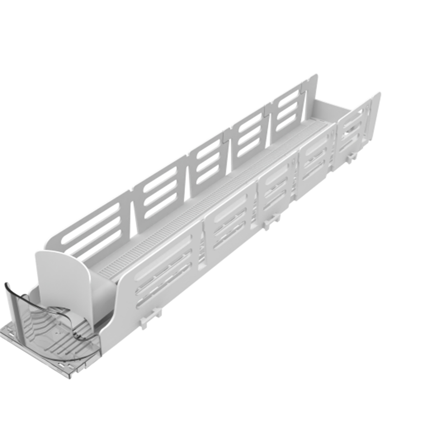 Adjustable Width Spring Loaded Shelf Pusher System Plastic Drink Bottle Glide Rack for Supermarket