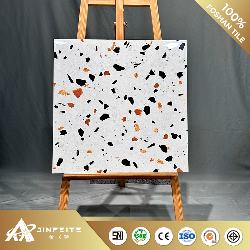 High Gloss Best Price Terrazzo Porcelain Tile 60*60 Yellow Color Wholesale