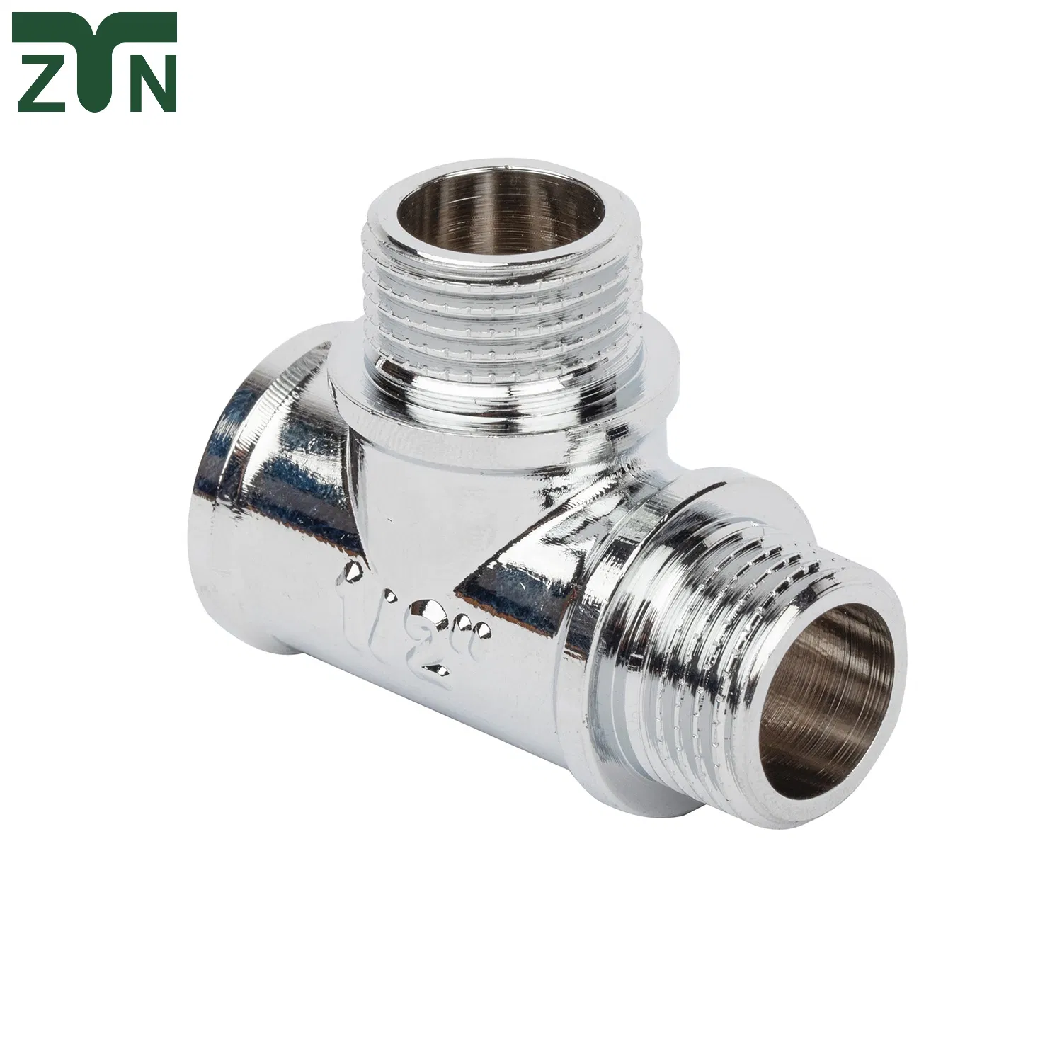 Tee Reducing Thread Connector Compression Brass Fittings Double Ferrule Pipe Fitting