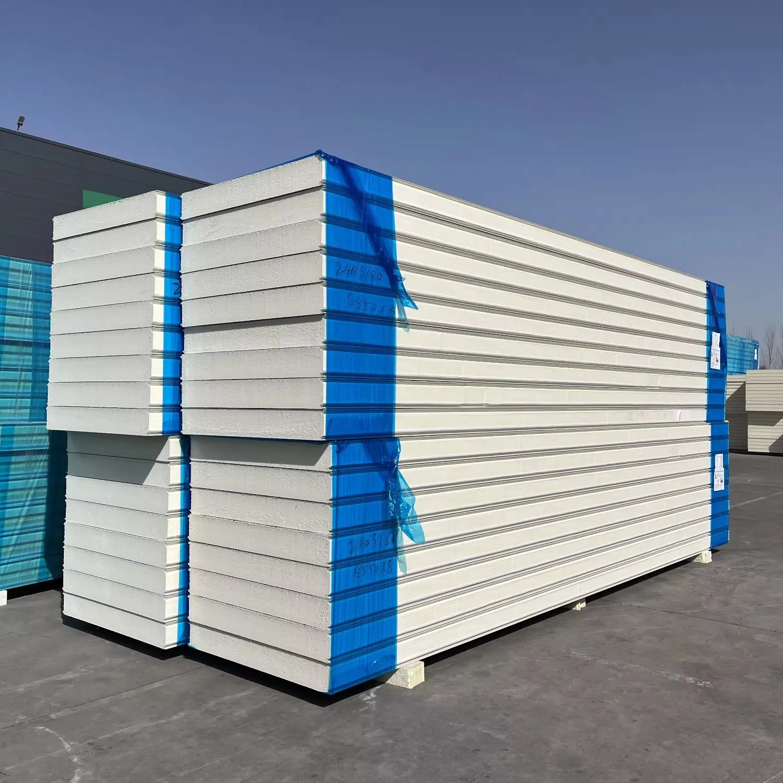 75mm CE Certified for Cold Storage, Custom Size Eco-Friendly PU Sandwich Panel