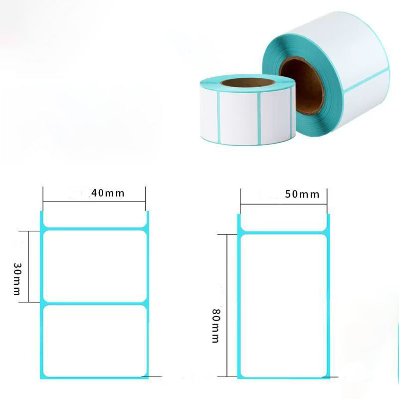 Customizable Thermal Self-Adhesive Label Sticker Paper Roll for Supermarket