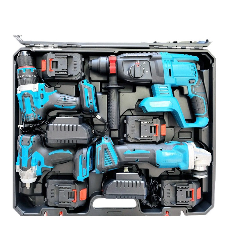 Cisivis 21V Heavy Duty Brushless Cordless Impact Wrench Set, 450 FT. Torque Tool Set with Hammer Drill and 42 Piece Socket Set