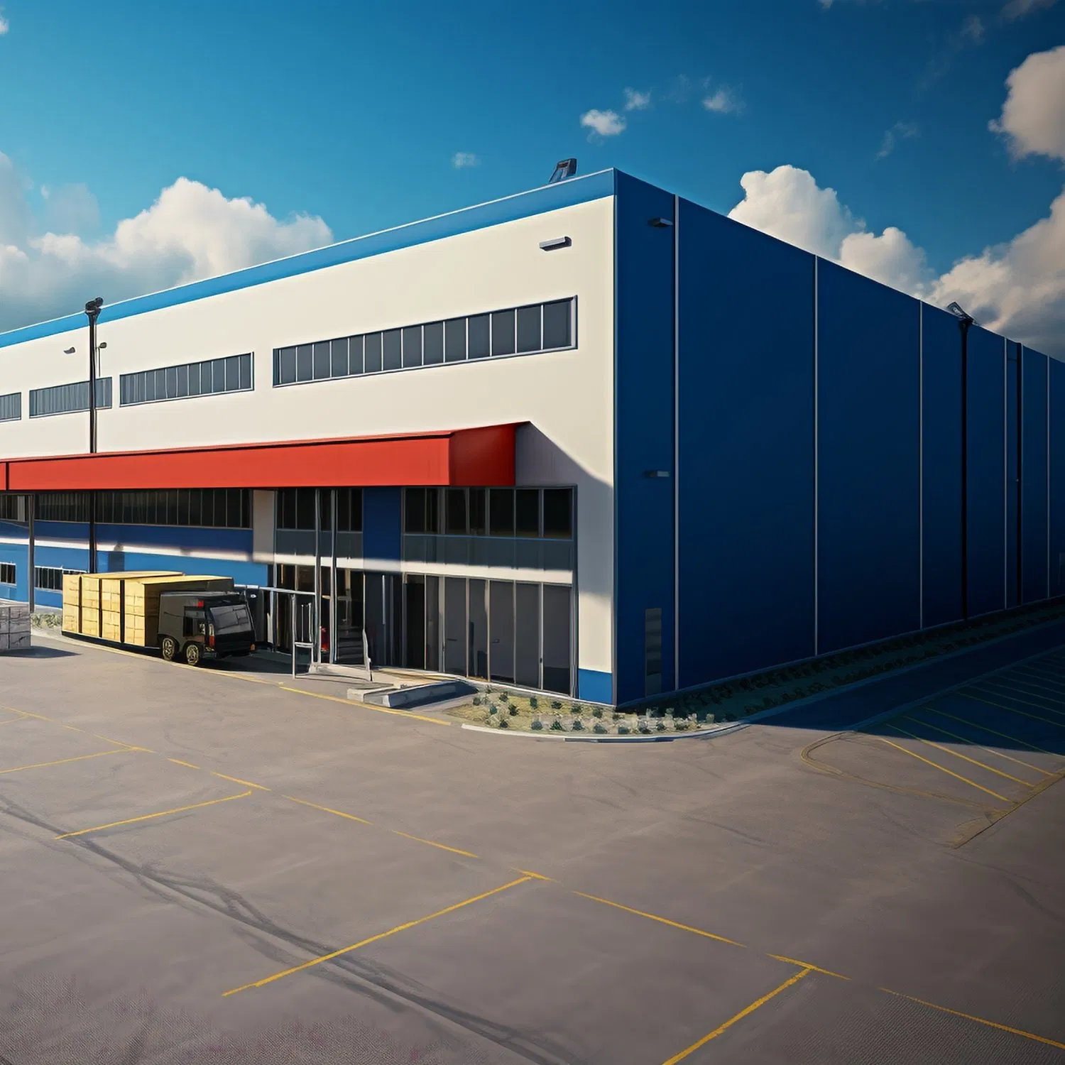 Built with High-Quality Steel Structure Materials, This Steel Structure Building