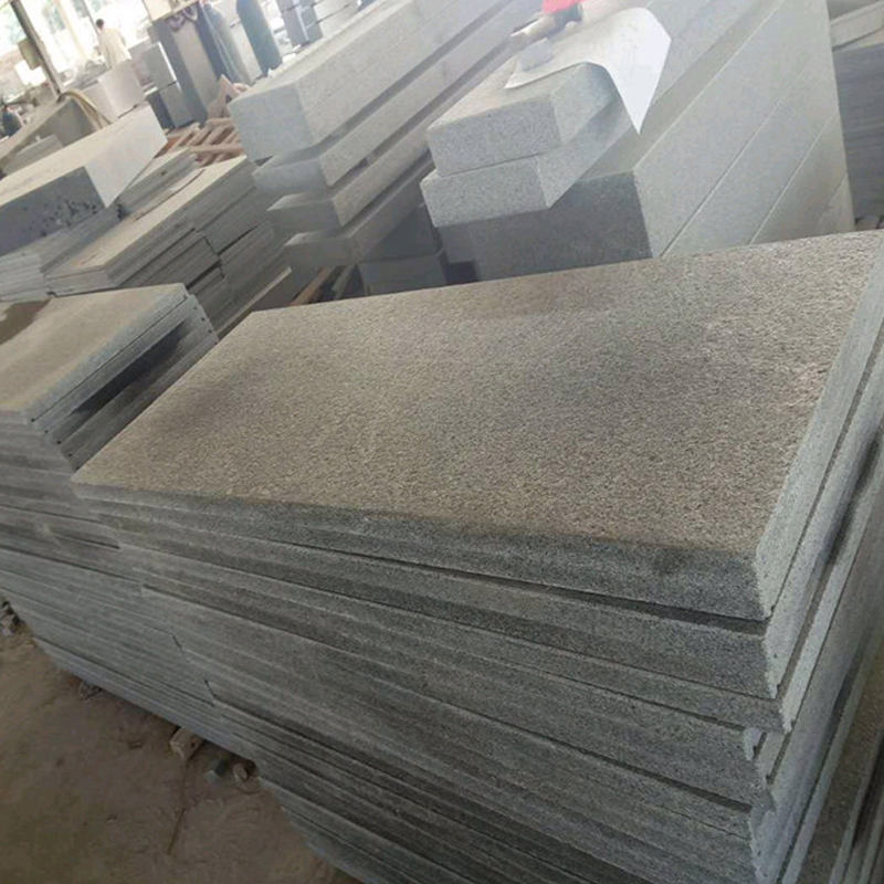 Dark Grey/Raven Granite Pool Coping Tile/Border with Bullnosed Edge