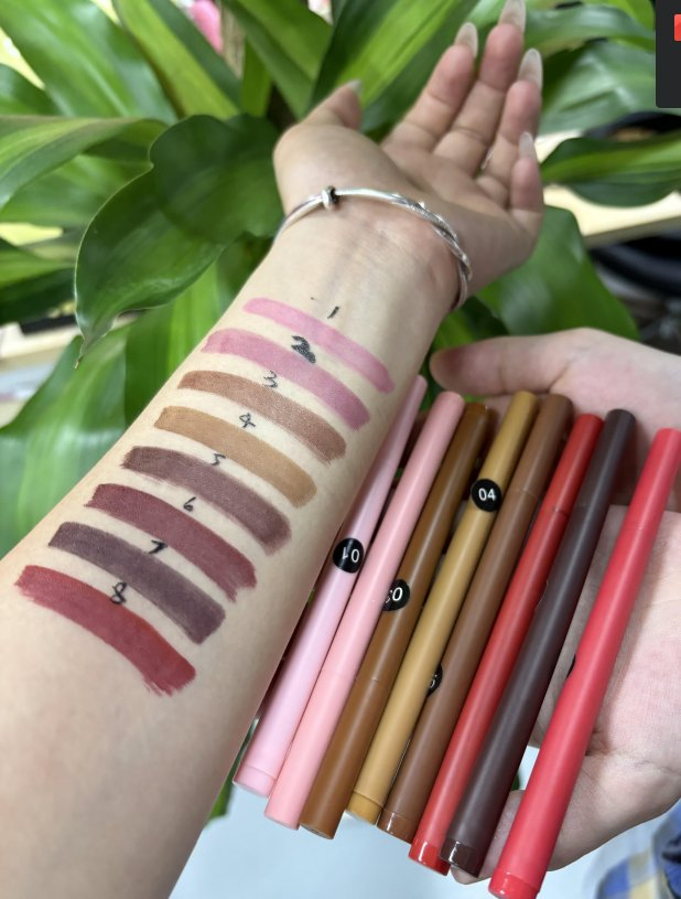 Vegan Makeup Lipliner Waterproof Liquid Lip Liner Makeup Tinted Lip Pencil Private Label Cosmetics Vegan Lip Contour Stain